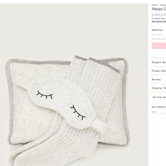 Morgan Lane 100% Cashmere travel pillow - Picture 9 of 10